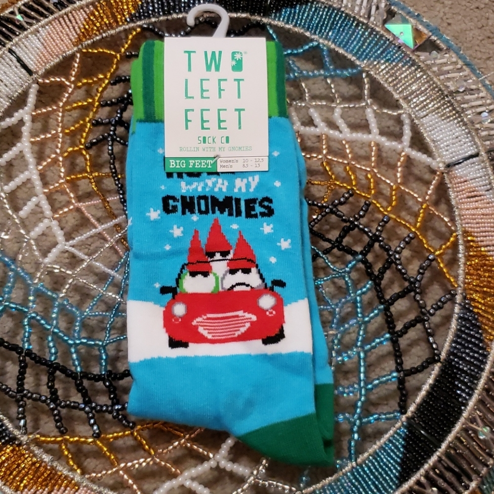 NWT Holiday Gnome Socks